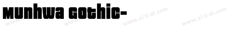 Munhwa Gothic字体转换